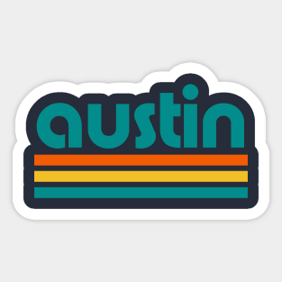 Retro Austin Stripes Sticker